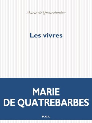 cover image of Les vivres